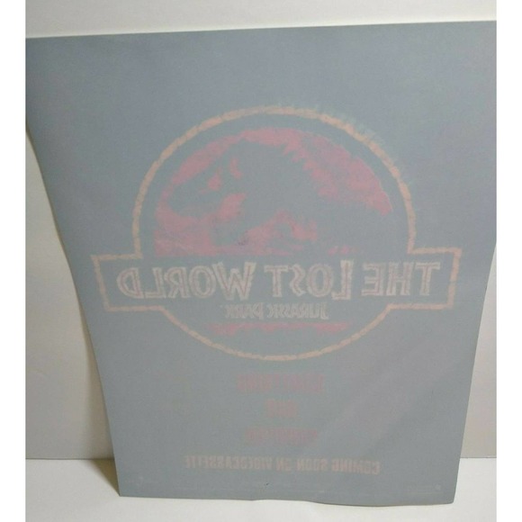 Jurassic Park The Lost World Movie Static Cling Window Artwork Dinosaurs 1997 - Picture 4 of 4